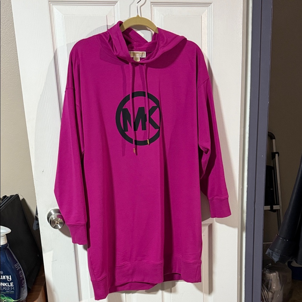 Michael Kors Fuchsia Hoodie Dress